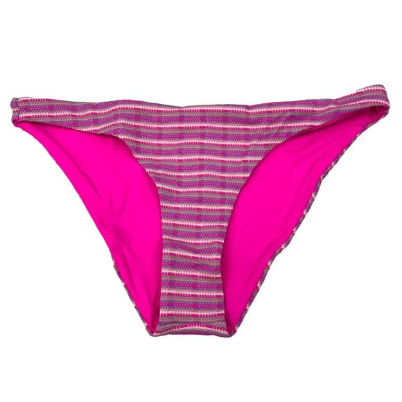 L*Space Women’s Camacho Classic Bikini Bottom Multicolor Striped Size Small New - Picture 1 of 9